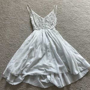 White Backless Dress